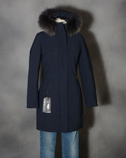 RRD WINTER LONG LADY FUR - BLUE BLACK W20501FT - 60 Parka donna RRD Blu scuro (12 di 16)