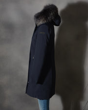 RRD WINTER LONG LADY FUR - BLUE BLACK W20501FT - 60 Parka donna RRD Blu scuro (13 di 16)