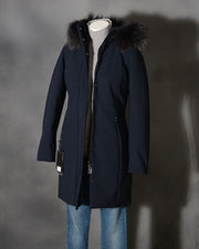 RRD WINTER LONG LADY FUR - BLUE BLACK W20501FT - 60 Parka donna RRD Blu scuro (6 di 16)