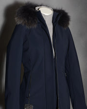 RRD WINTER LONG LADY FUR - BLUE BLACK W20501FT - 60 Parka donna RRD Blu scuro (7 di 16)