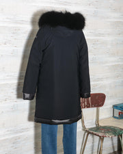 RRD GIACCONE DONNA WINTER LIGHT LONG LADY FUR NERO W21505FT