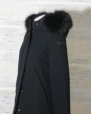 RRD GIACCONE DONNA WINTER LIGHT LONG LADY FUR NERO W21505FT