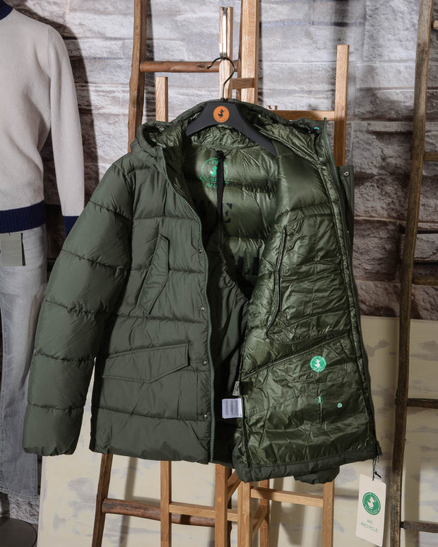 SAVE THE DUCK D3014M RECYY thyme green piumino uomo savetheduck colore verde militare (6)