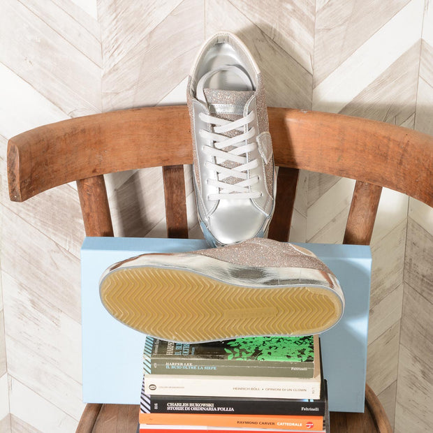 Paris Laminè BRILLANT ARGENT Sneaker Donna Philippe Model CELD DK02
