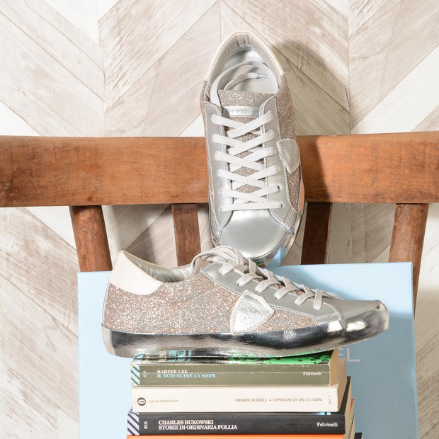 Paris Laminè BRILLANT ARGENT Sneaker Donna Philippe Model CELD DK02