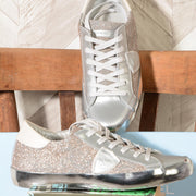 Paris Laminè BRILLANT ARGENT Sneaker Donna Philippe Model CELD DK02