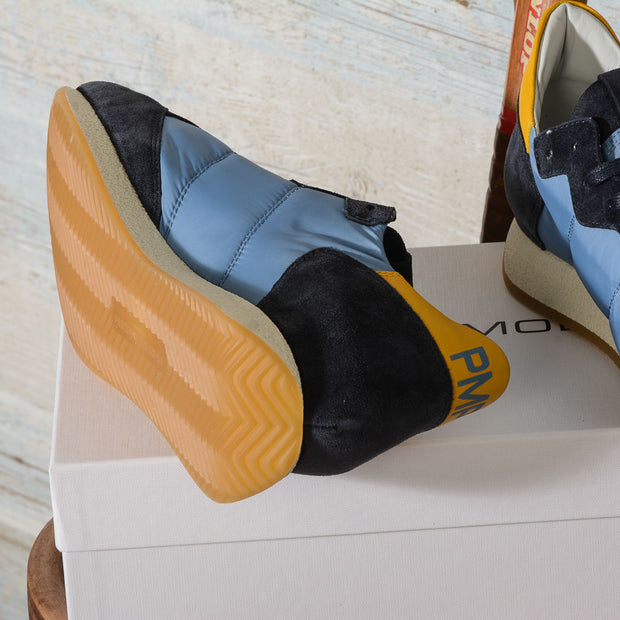 Sneaker uomo Philippe Model MVLU BX01 Monaco Vintage - Basic Bluette