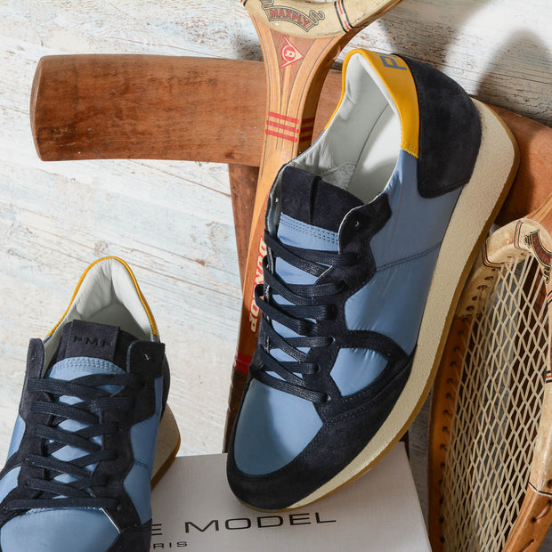 Sneaker uomo Philippe Model MVLU BX01 Monaco Vintage - Basic Bluette