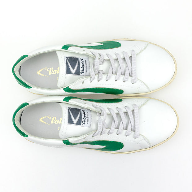 Sneaker uomo Valsport Tournament nappa Bianco Verde