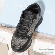 Sneaker nera-grigia in pelle Philippe Model TRLD QM18