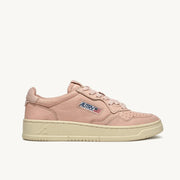 AUTRY Action Shoes Medalist LOW Woman Goat Sneakers in Nabuk rosa – AULW GG28