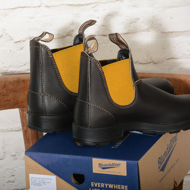 Stivale Blundstone Uomo 1919 - Original Stout Brown Mustard Elastic