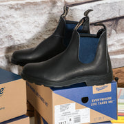 Blundstone uomo 1917 in Pelle nera elastico blu navy