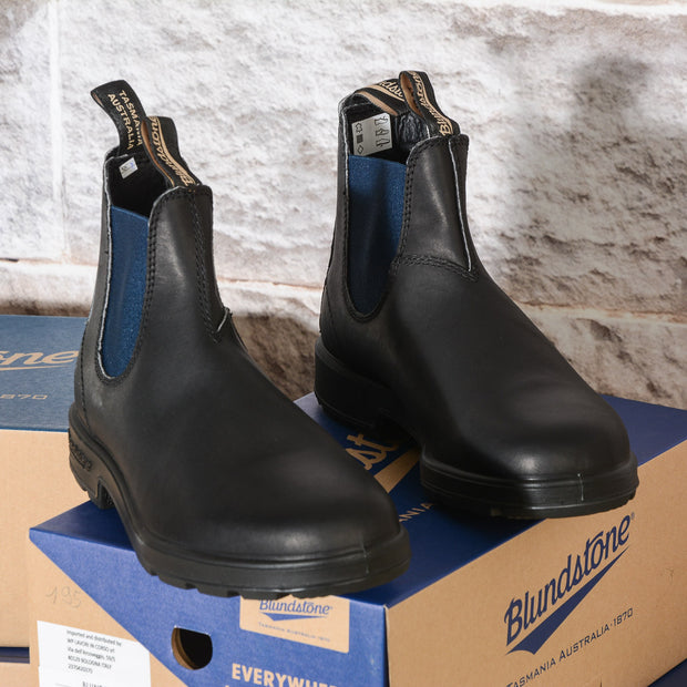 Blundstone uomo 1917 in Pelle nera elastico blu navy