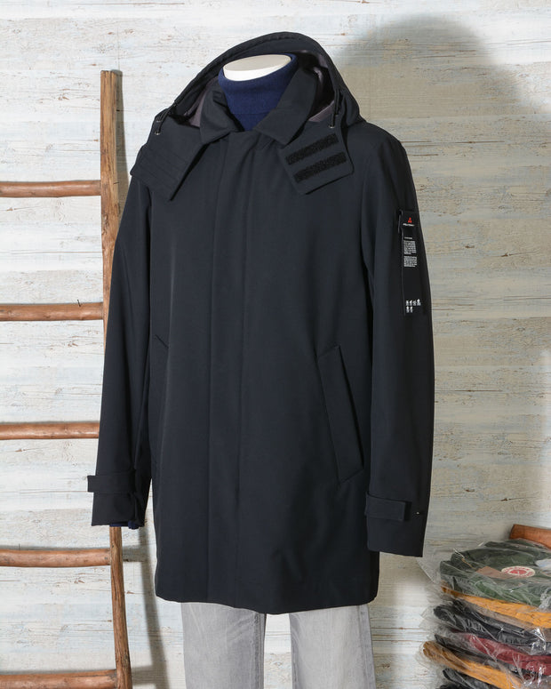 Trench uomo Peuterey con cappuccio GROFF KP PEU3310 colore nero (16 di 18)