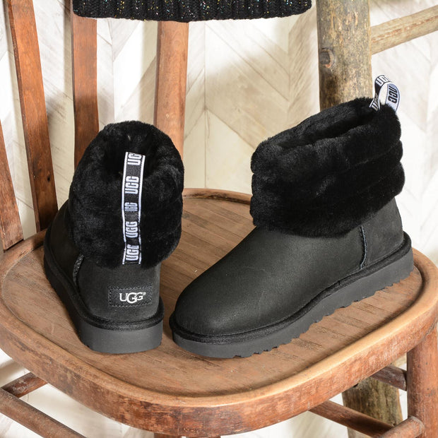 UGG W FLUFF MINI QUILTED 1098533 W BLACK