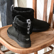 UGG W FLUFF MINI QUILTED 1098533 W BLACK