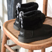 UGG W FLUFF MINI QUILTED 1098533 W BLACK