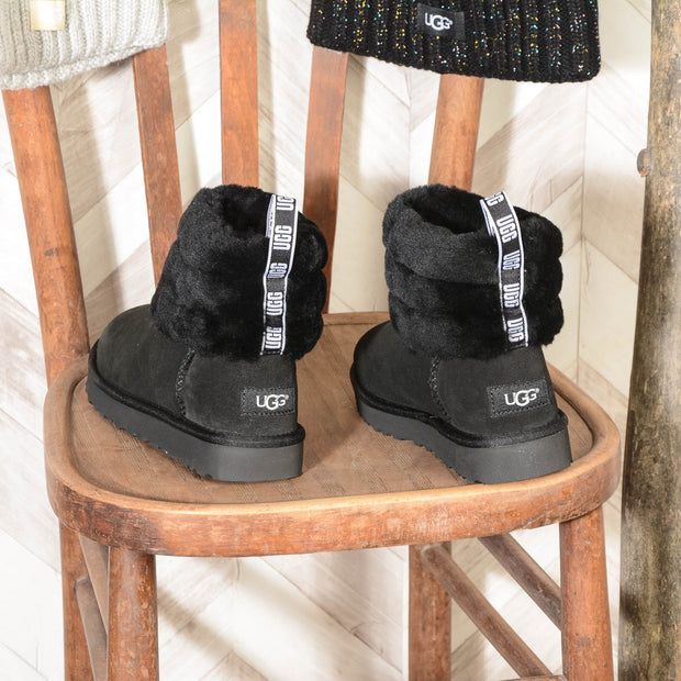 UGG W FLUFF MINI QUILTED 1098533 W BLACK