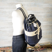 ZAINO-BORSA uomo HACKETT LONDON HM410047 5DJ Navy Blue - White -8