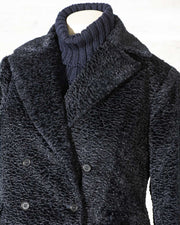 cappotto donna Altea doppiopetto nero tessuto bouclè (6)