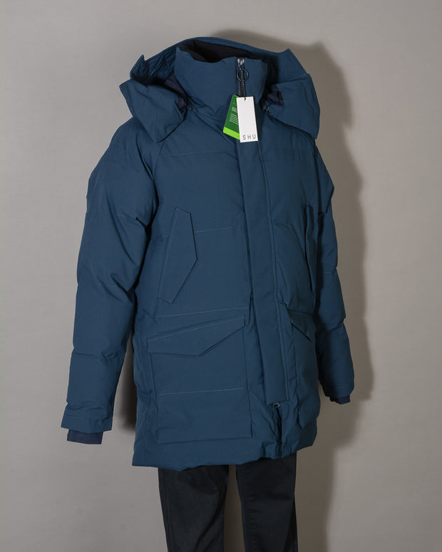 SHU CLOTHES MAN WINTER BLUE PARKA JACKET -18