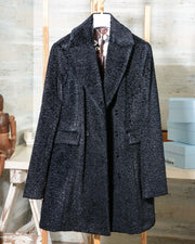 cappotto donna Altea doppiopetto nero tessuto bouclè (8)