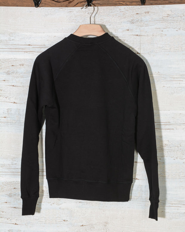 Felpa uomo nera collo a giro logo CAT caterpillar workwear redefined