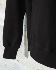Felpa uomo nera collo a giro logo CAT caterpillar workwear redefined