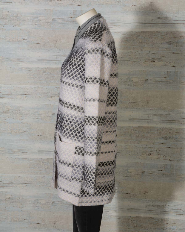 giacca cardigan donna in lana hubert gasser con tasche -16