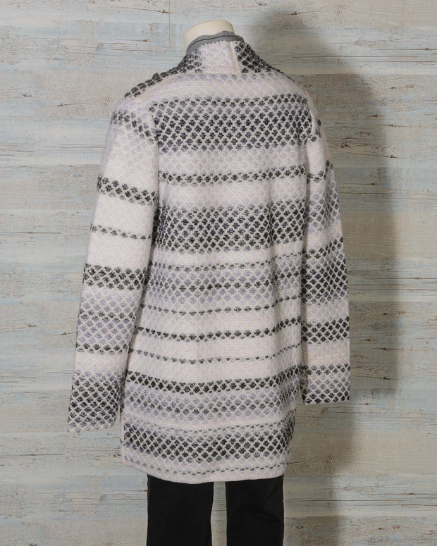 giacca cardigan donna in lana hubert gasser con tasche -17
