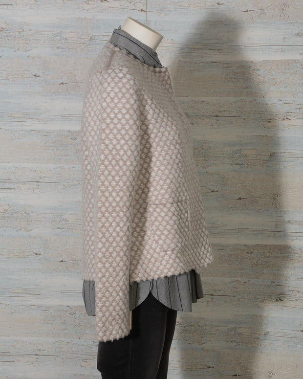 maglia giacca donna in lana hubert gasser con tasche -16