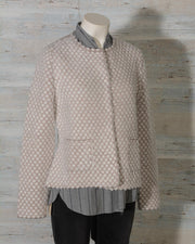 maglia giacca donna in lana hubert gasser con tasche -17