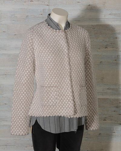 maglia giacca donna in lana hubert gasser con tasche -17