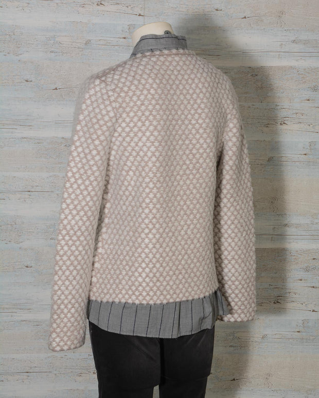 maglia giacca donna in lana hubert gasser con tasche -18