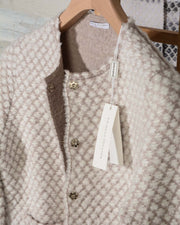 maglia giacca donna in lana hubert gasser con tasche -4